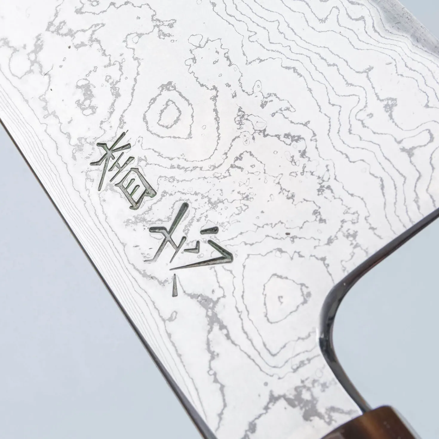 JNS Kokorozashi Tanaka Shirogami 1 Damast Kurozoma Gyuto 22.5 cm