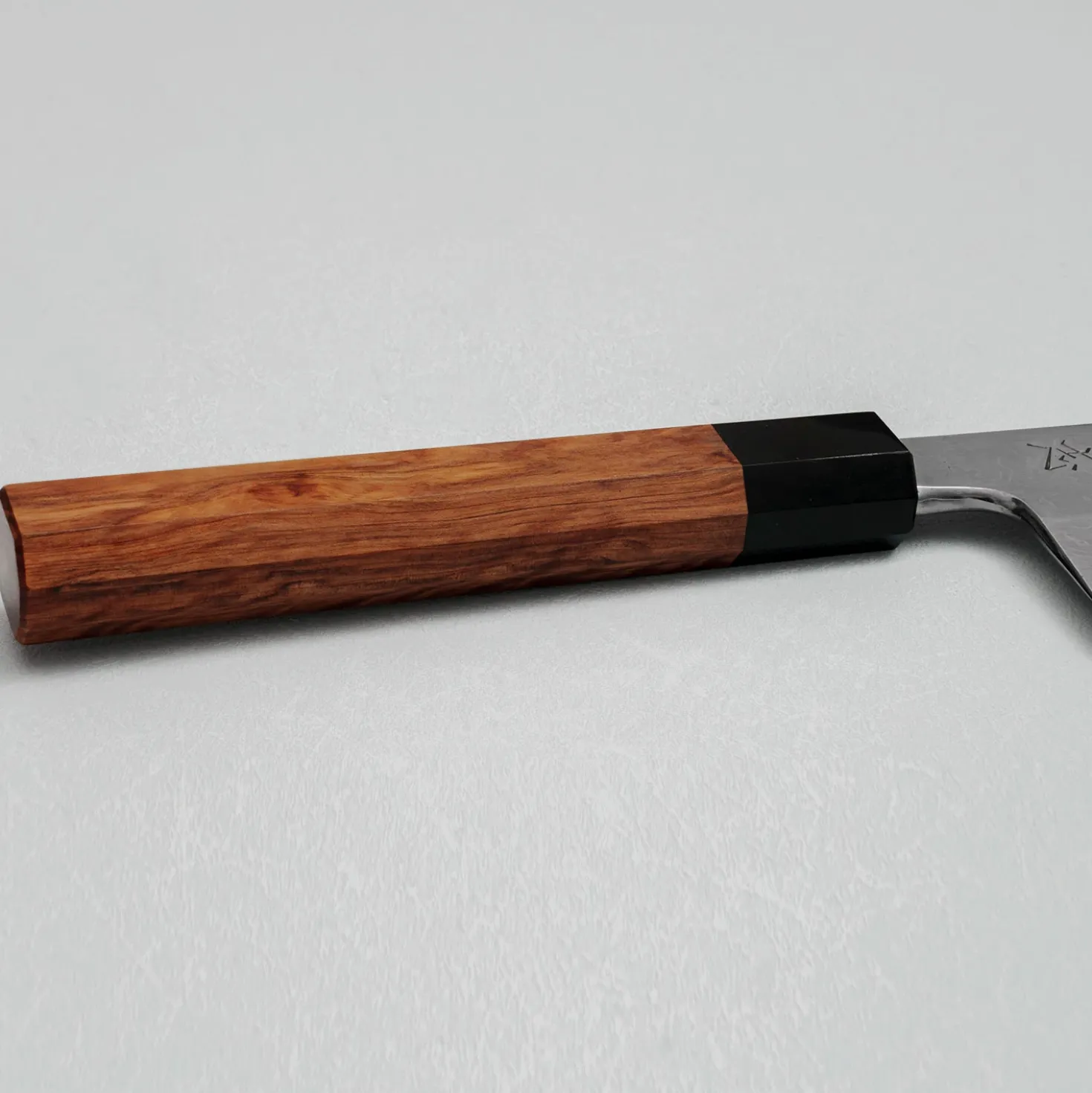 JNS Kokorozashi Tanaka Shirogami 1 Damast Kasumi Gyuto 24.5 cm