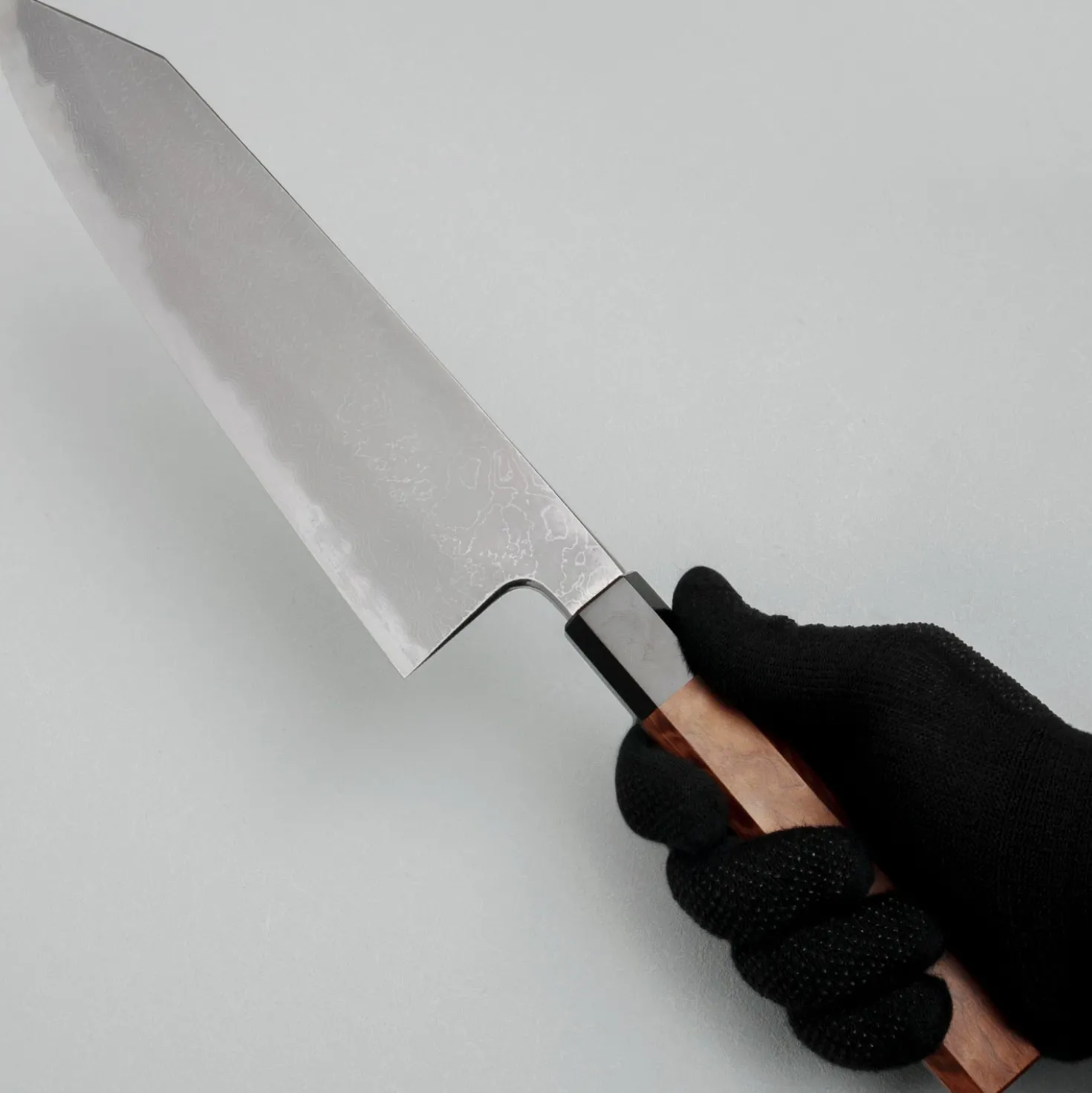JNS Kokorozashi Tanaka Shirogami 1 Damast Kasumi Gyuto 24.5 cm