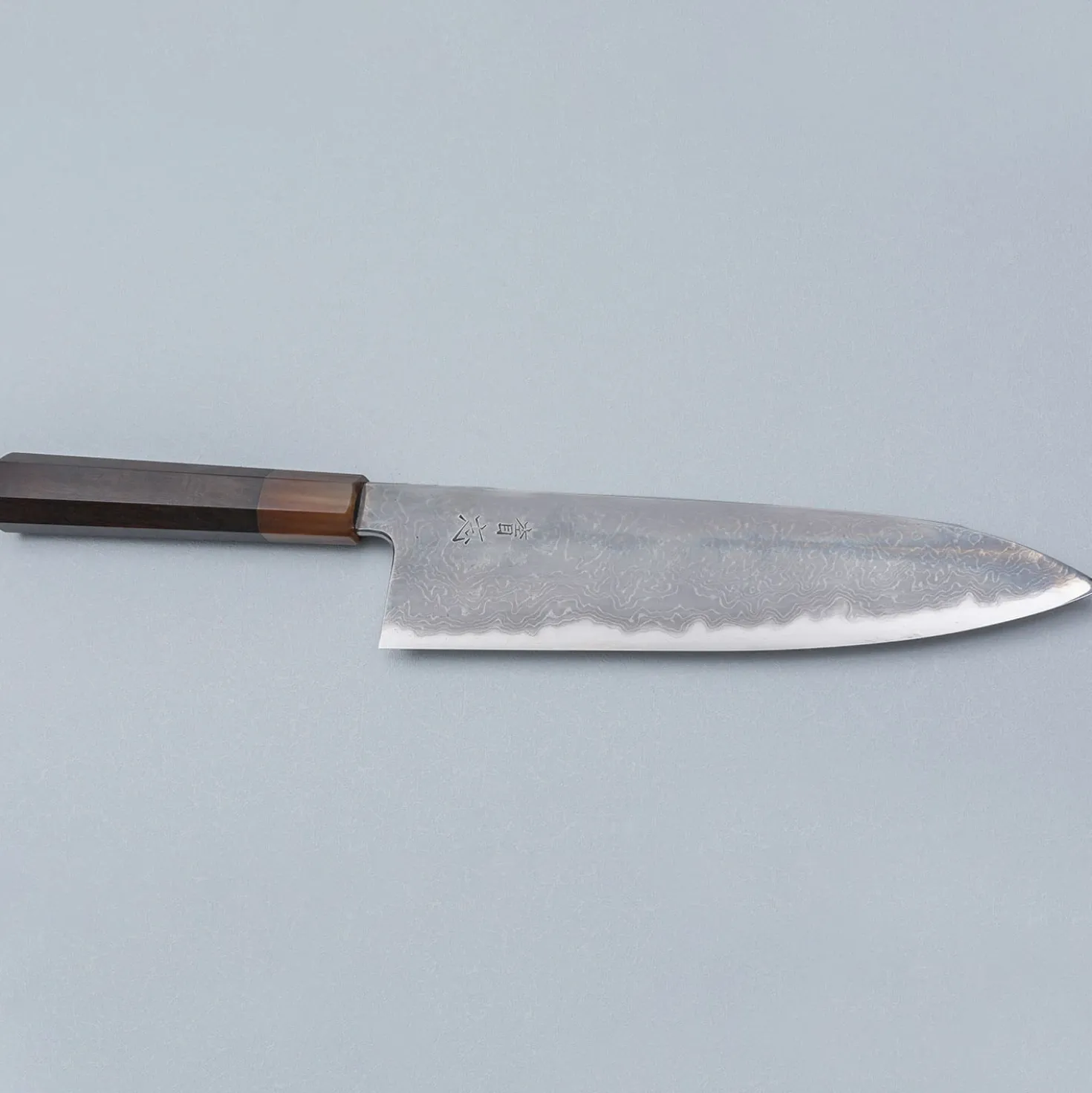 JNS Kokorozashi Tanaka Shirogami 1 Damast Kasumi Gyuto 23 cm
