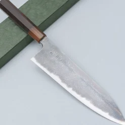 JNS Kokorozashi Tanaka Shirogami 1 Damast Kasumi Gyuto 23 cm