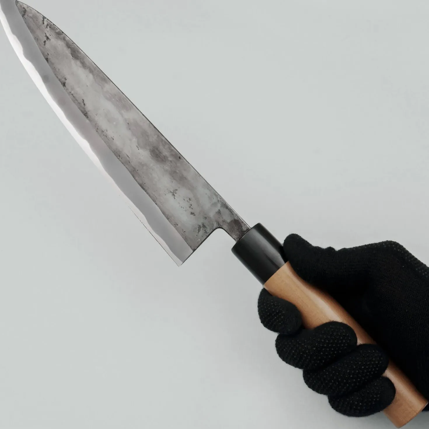 JNS Tanuki Shiro #2 Kurouchi Gyuto 24 cm