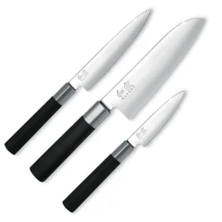 Kai Wasabi Messenset 3 delig met santoku