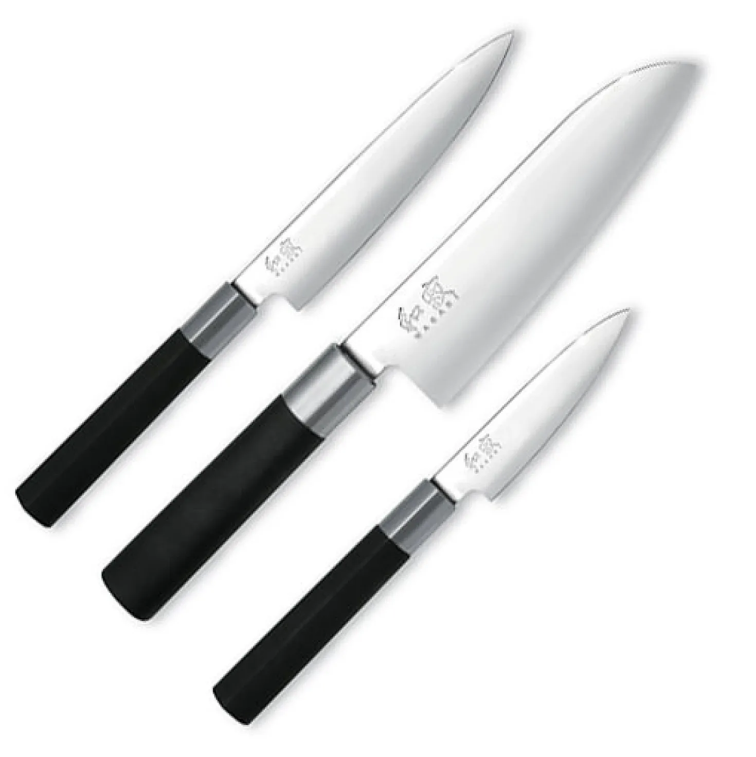 Kai Wasabi Messenset 3 delig met santoku