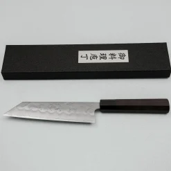 Kazoku Ginsan Nashiji Ebony Black Bunka 17 cm