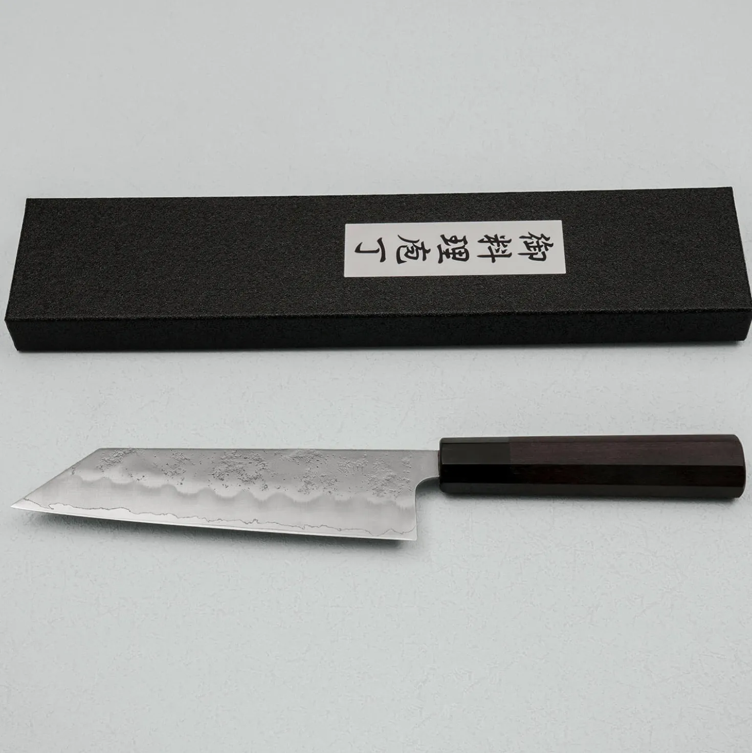 Kazoku Ginsan Nashiji Ebony Black Bunka 17 cm