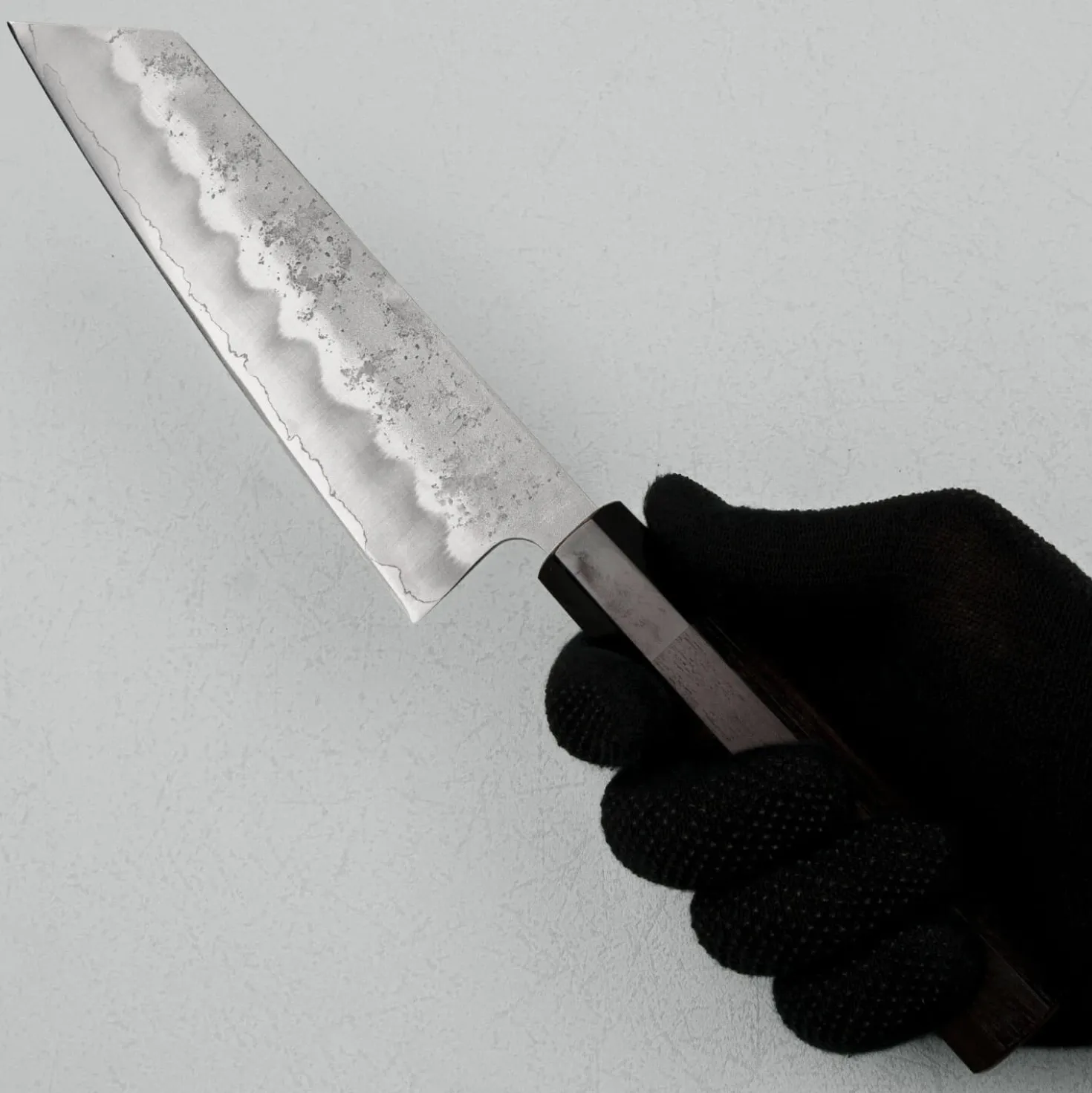 Kazoku Ginsan Nashiji Ebony Black Bunka 17 cm