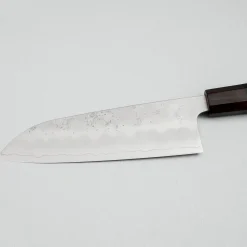 Kazoku Ginsan Nashiji Ebony Santoku 17 cm