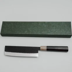 Kazoku Kaji Black Ebony Nakiri 16.5 cm