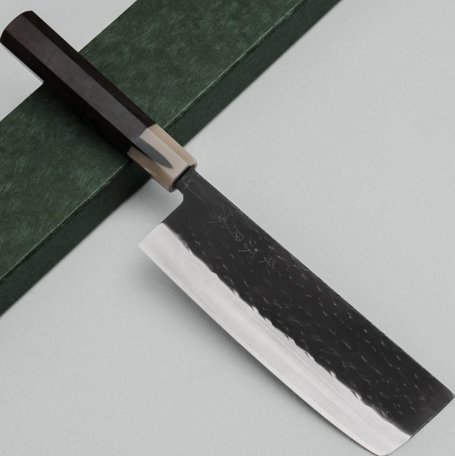 Kazoku Kaji Black Ebony Nakiri 16.5 cm