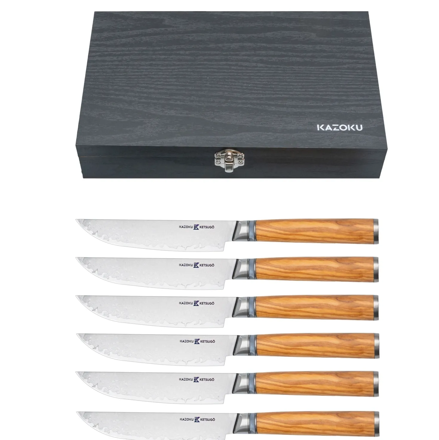 Kazoku Ketsugo Steakmessen set 12 cm (6 Delig)