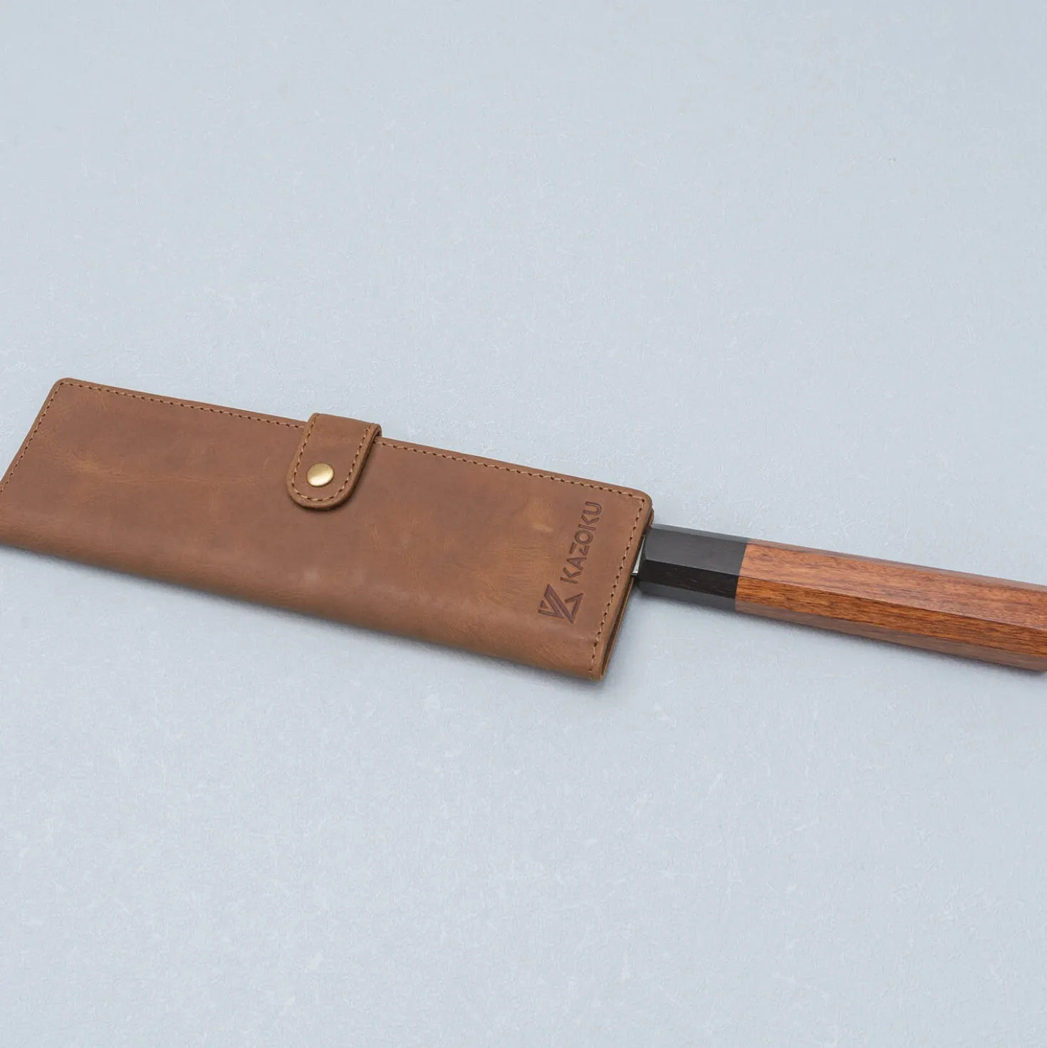 Kazoku Leren Mesbeschermer 18 cm