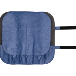 Kazoku Leren Messenmap Blauw 7 vaks