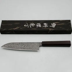 Kazoku Rinmon Ebony Santoku 18 cm