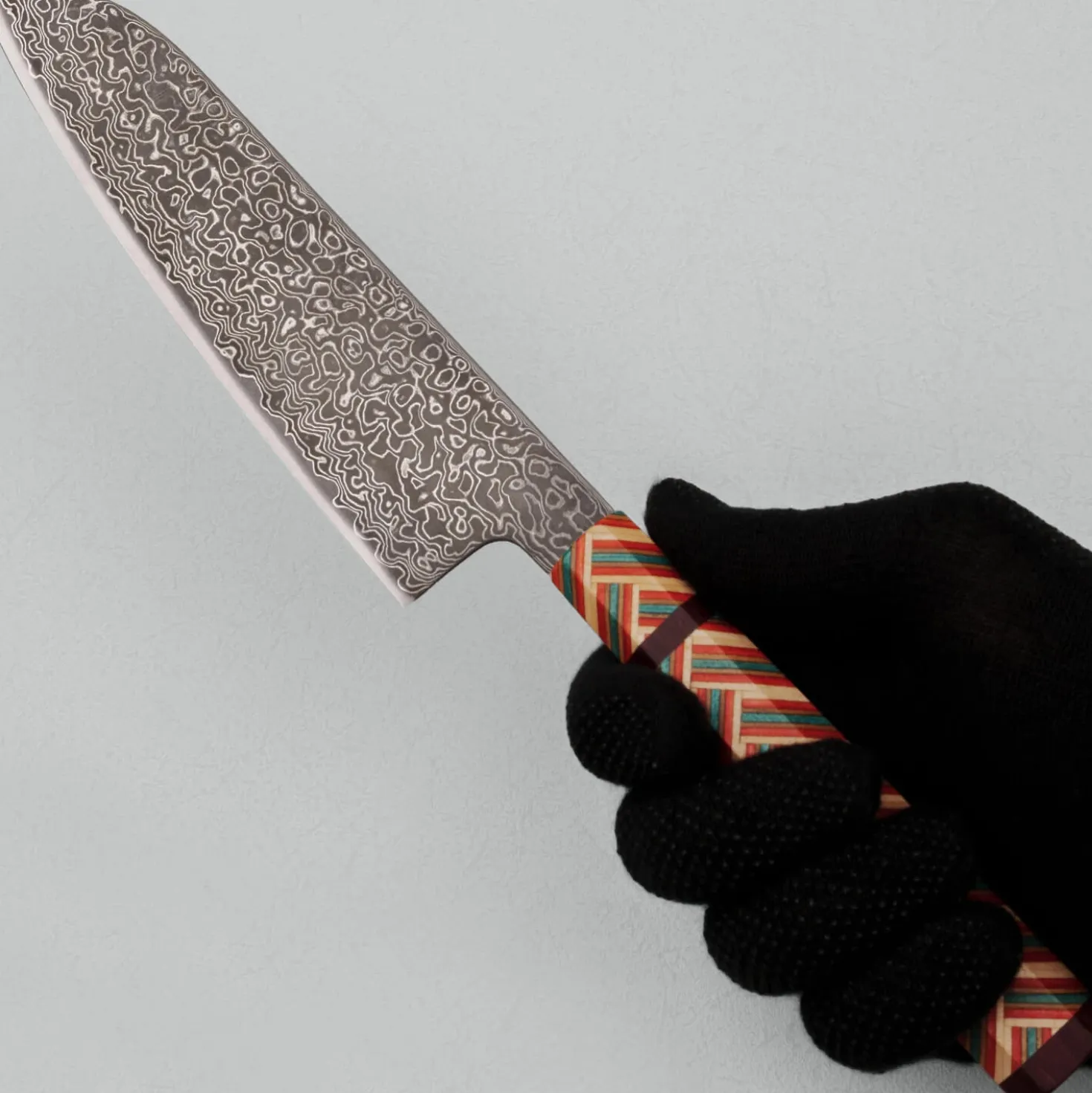 Kazoku Rinmon Skate Santoku 18 cm #1