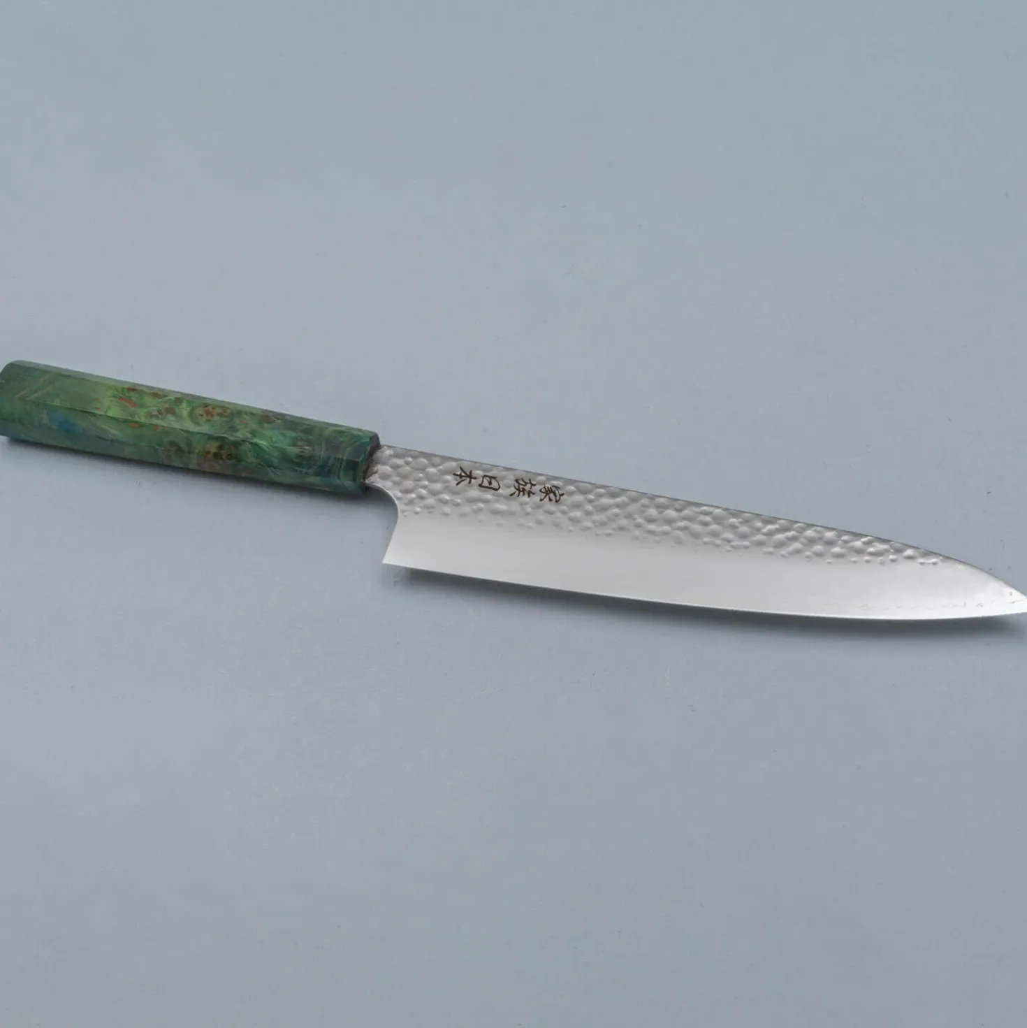 Kazoku Uteki Burlwood Green Gyuto 21 cm