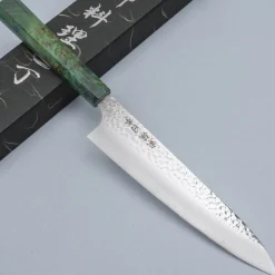 Kazoku Uteki Burlwood Green Gyuto 21 cm