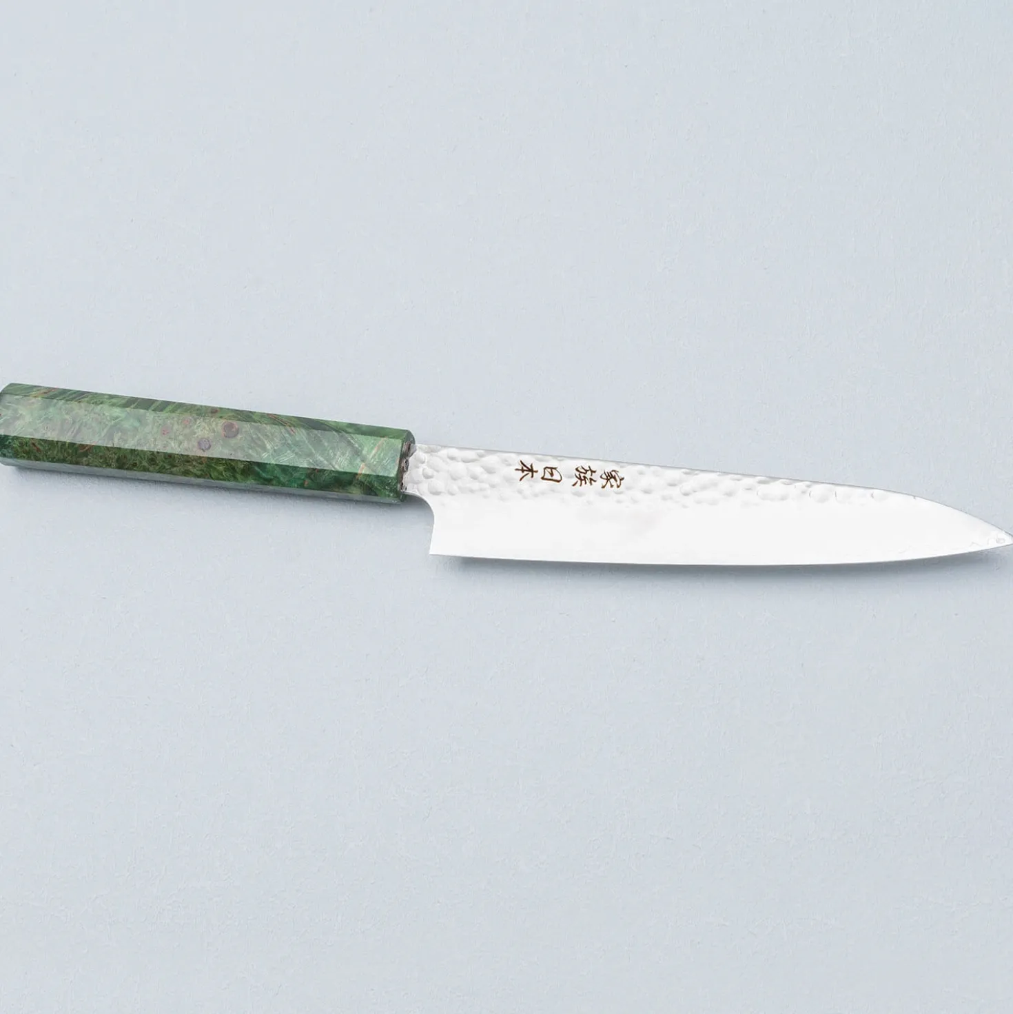 Kazoku Uteki Burlwood Green Petty 15 cm