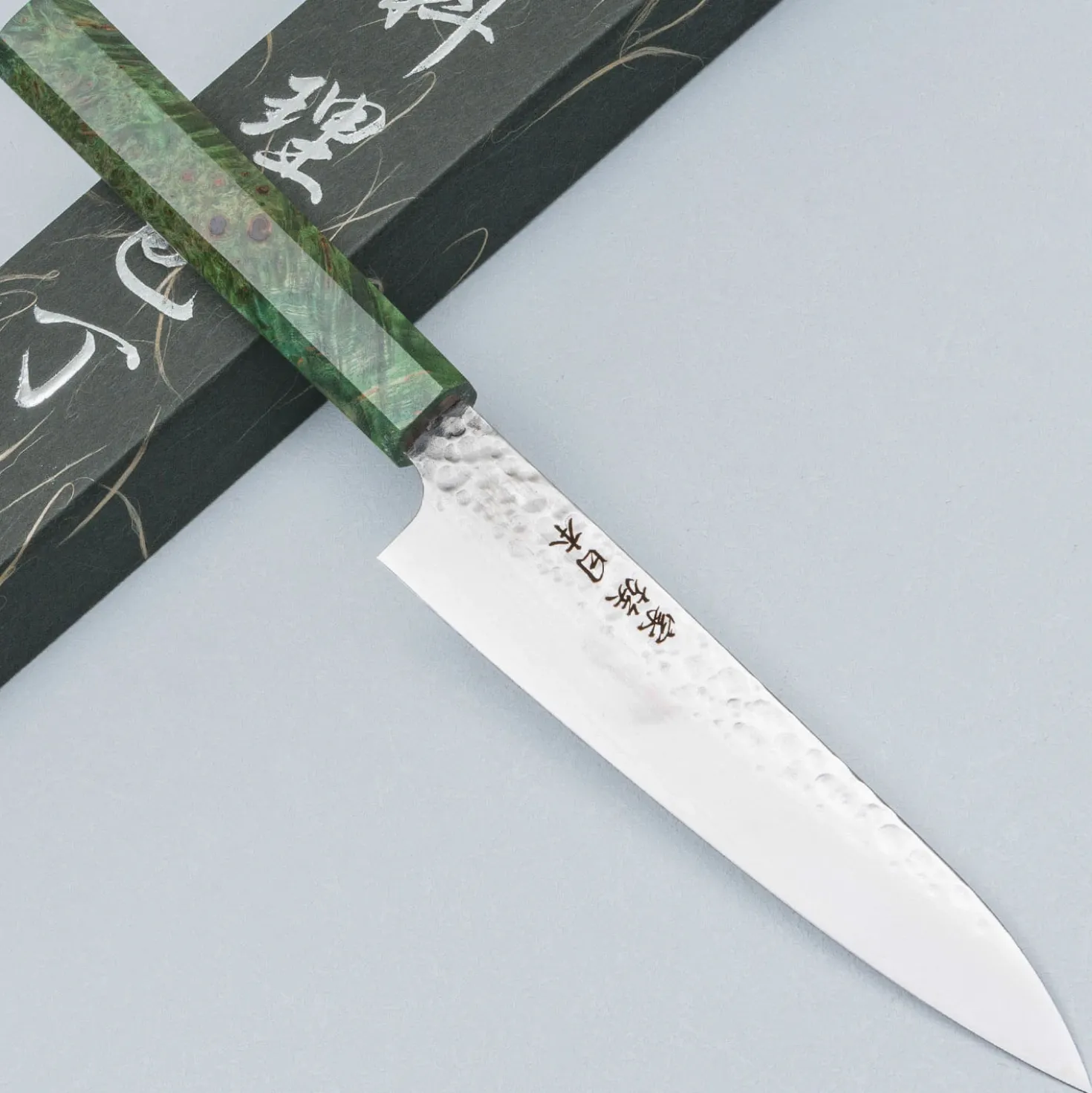 Kazoku Uteki Burlwood Green Petty 15 cm