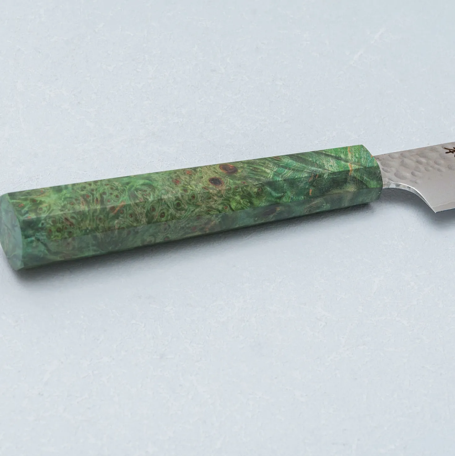 Kazoku Uteki Burlwood Green Petty 15 cm