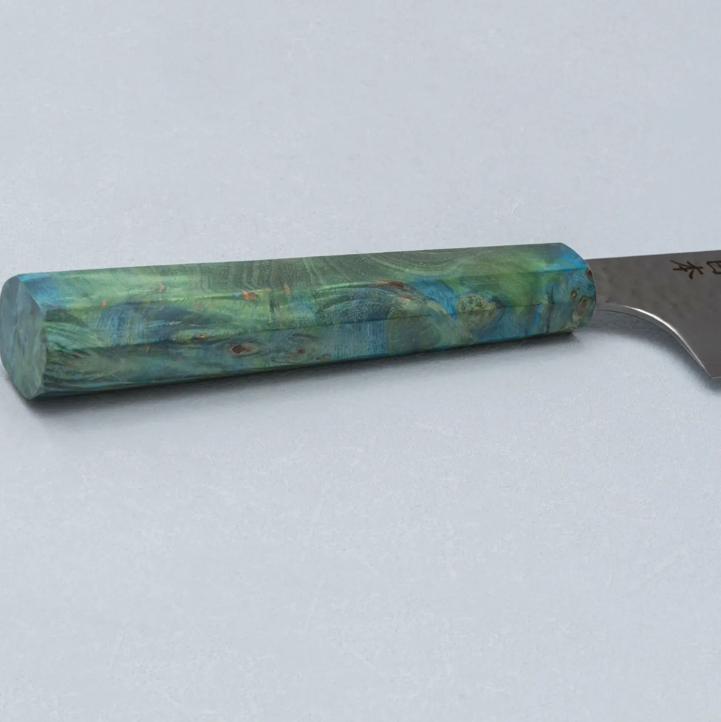 Kazoku Uteki Burlwood Green Santoku