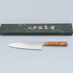Kazoku Uteki Burlwood Yellow Gyuto 21 cm