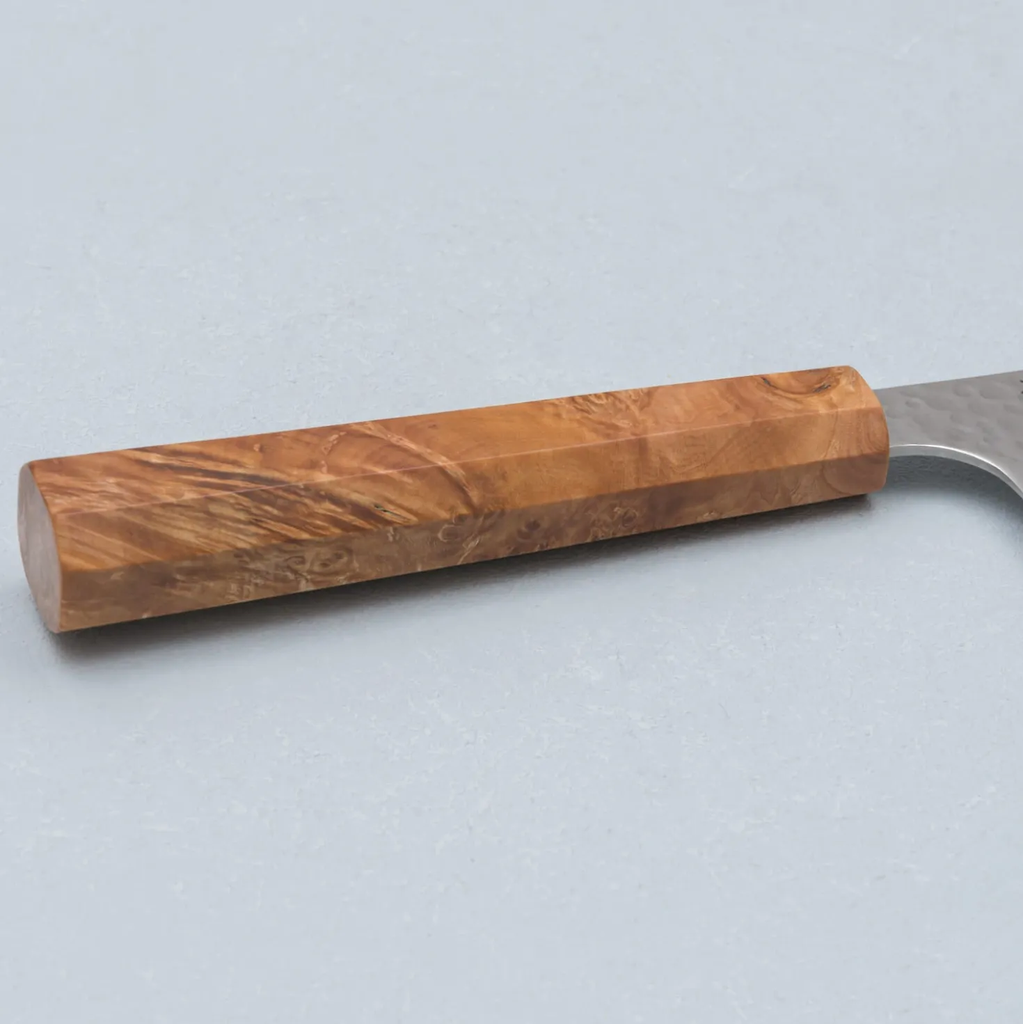 Kazoku Uteki Burlwood Yellow Gyuto 21 cm