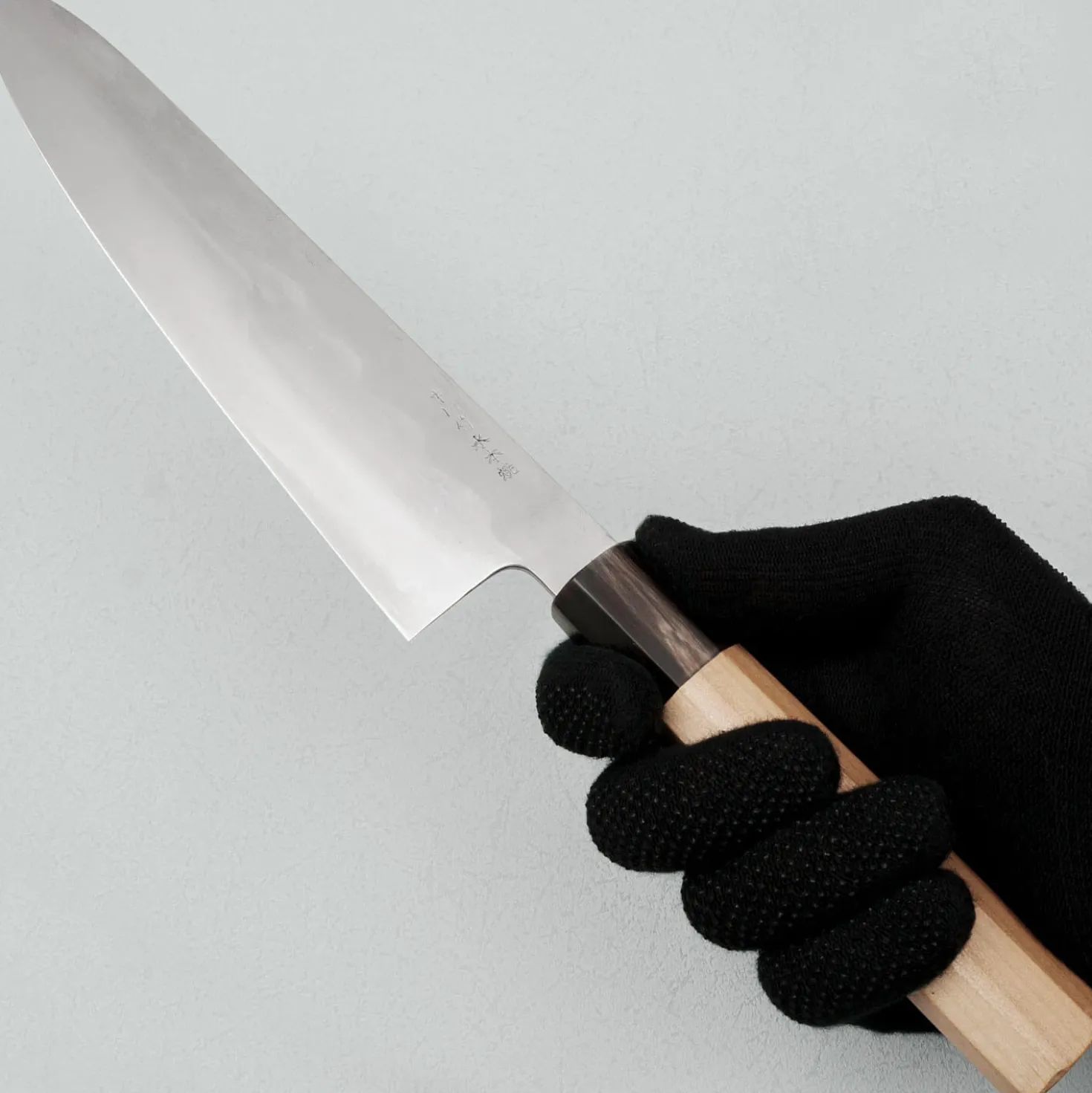 Kazoku X Nakagawa Satoshi Aogami #2 Honyaki Mirror Finished Gyuto 240