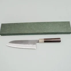 Kazoku x Wakui Kurouchi Shirogami #2 Santoku 18 cm