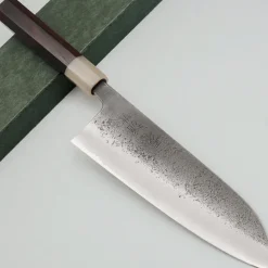 Kazoku x Wakui Kurouchi Shirogami #2 Santoku 18 cm