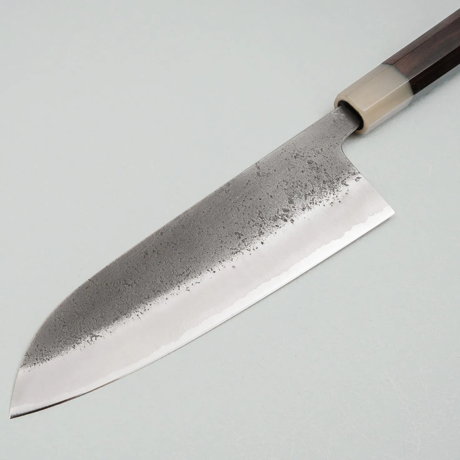 Kazoku x Wakui Kurouchi Shirogami #2 Santoku 18 cm