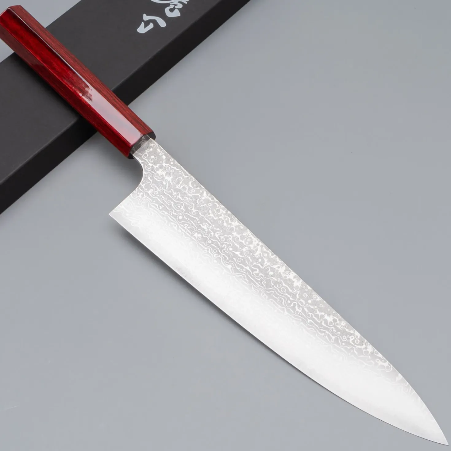 Kei Kobayashi SG-2 Damast Red Gyuto 24 cm