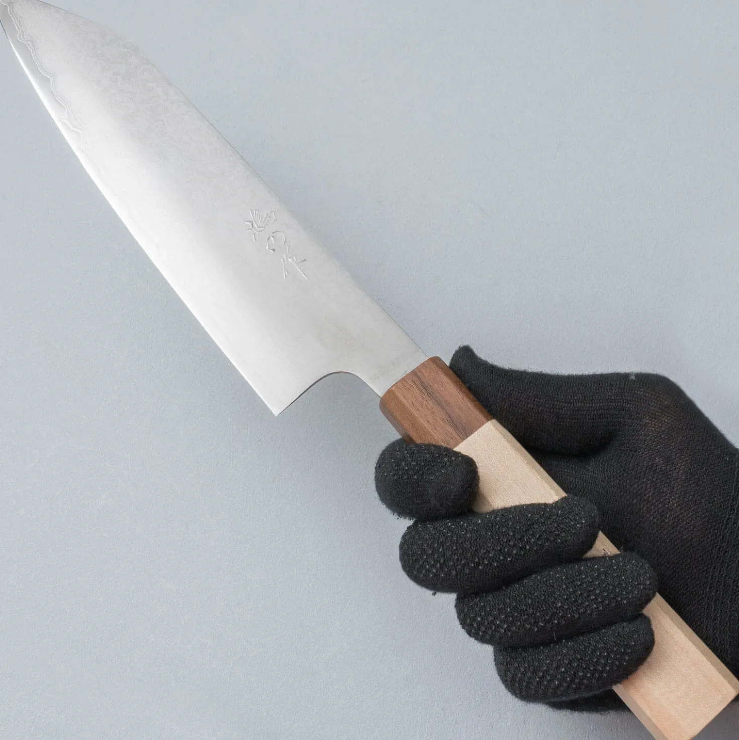 Kenshiro Hatono Ginsan Damast Maple Kiritsuke 21 cm