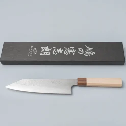Kenshiro Hatono Ginsan Damast Maple Kiritsuke 21 cm