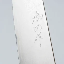 Kenshiro Hatono Ginsan Damast Maple Kiritsuke Petty 13.5 cm