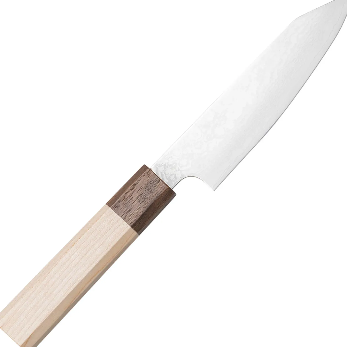 Kenshiro Hatono Ginsan Damast Maple Kiritsuke Petty 13.5 cm