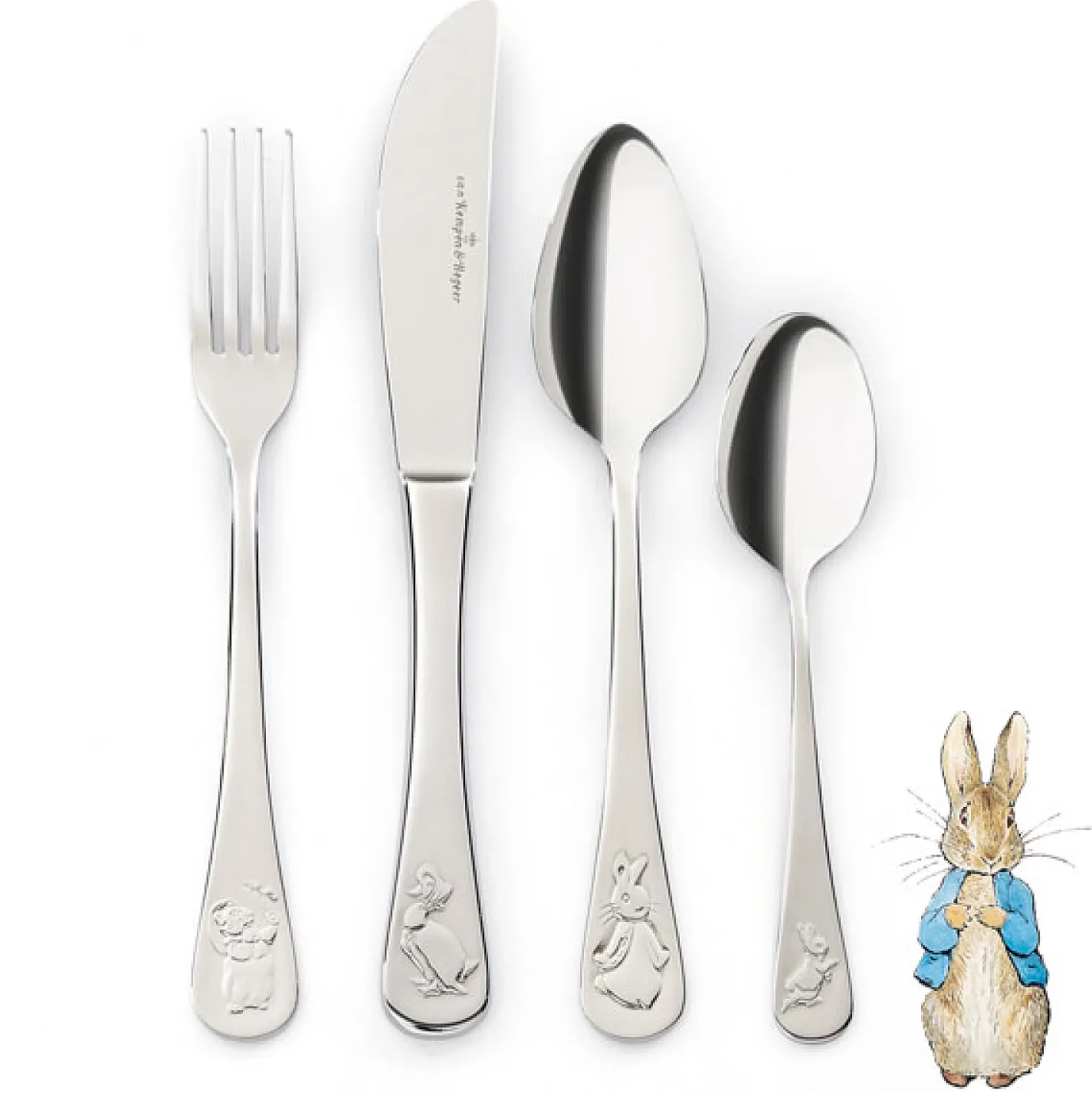 Kinderbestek Beatrix Potter 4-delig
