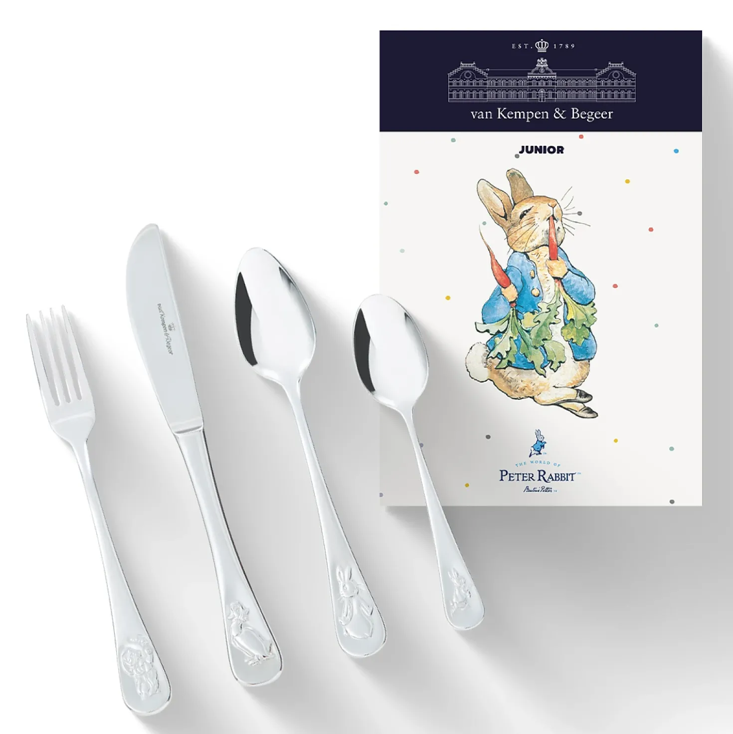 Kinderbestek Beatrix Potter 4-delig