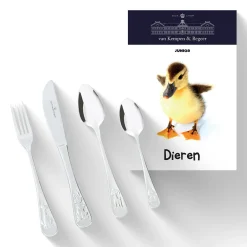 Kinderbestek Kempen en Begeer Dieren 4-delig