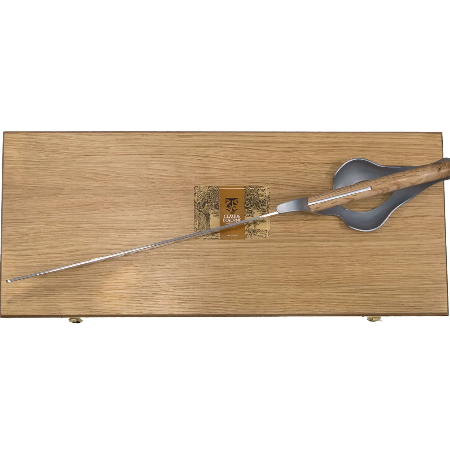 Laguiole Champagnesabel Eikenhout + Champagne Kist
