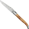 Laguiole en Aubrac Balbach Damast Zakmes Jeneverbes 12 cm