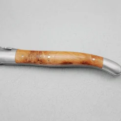 Laguiole en Aubrac Balbach Damast Zakmes Jeneverbes 12 cm