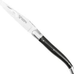 Laguiole en Aubrac Classic Zakmes Zwart Hoorn 12 cm