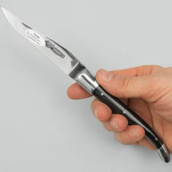 Laguiole en Aubrac Classic Zakmes Zwart Hoorn 12 cm