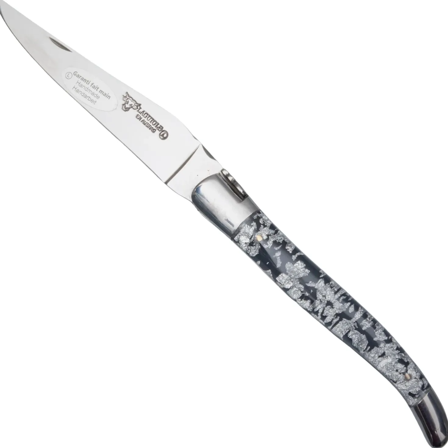Laguiole en Aubrac Classic Zakmes Silver Glitter 12 cm