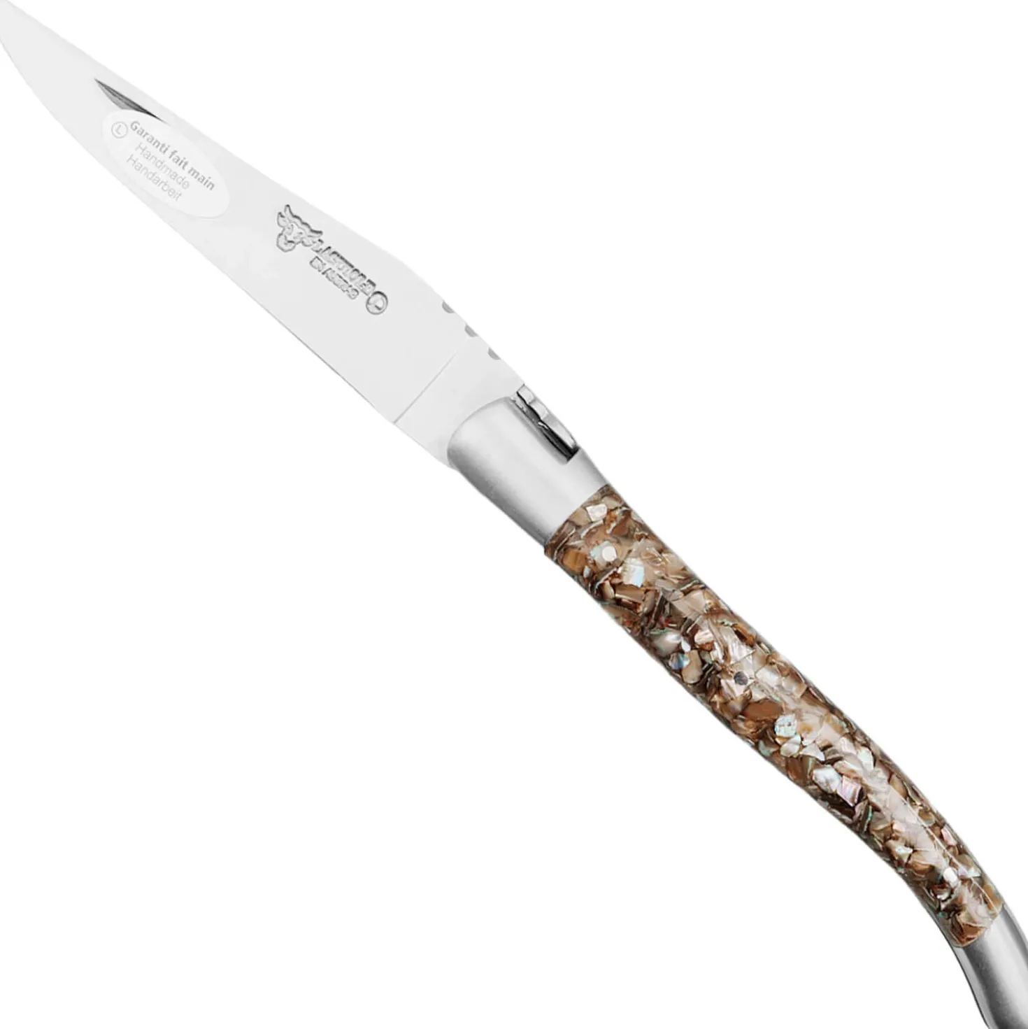 Laguiole en Aubrac Classic Zakmes Parelmoer 12 cm