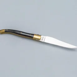 Laguiole en Aubrac Classic Zakmes Hoorn Zwart 12 cm