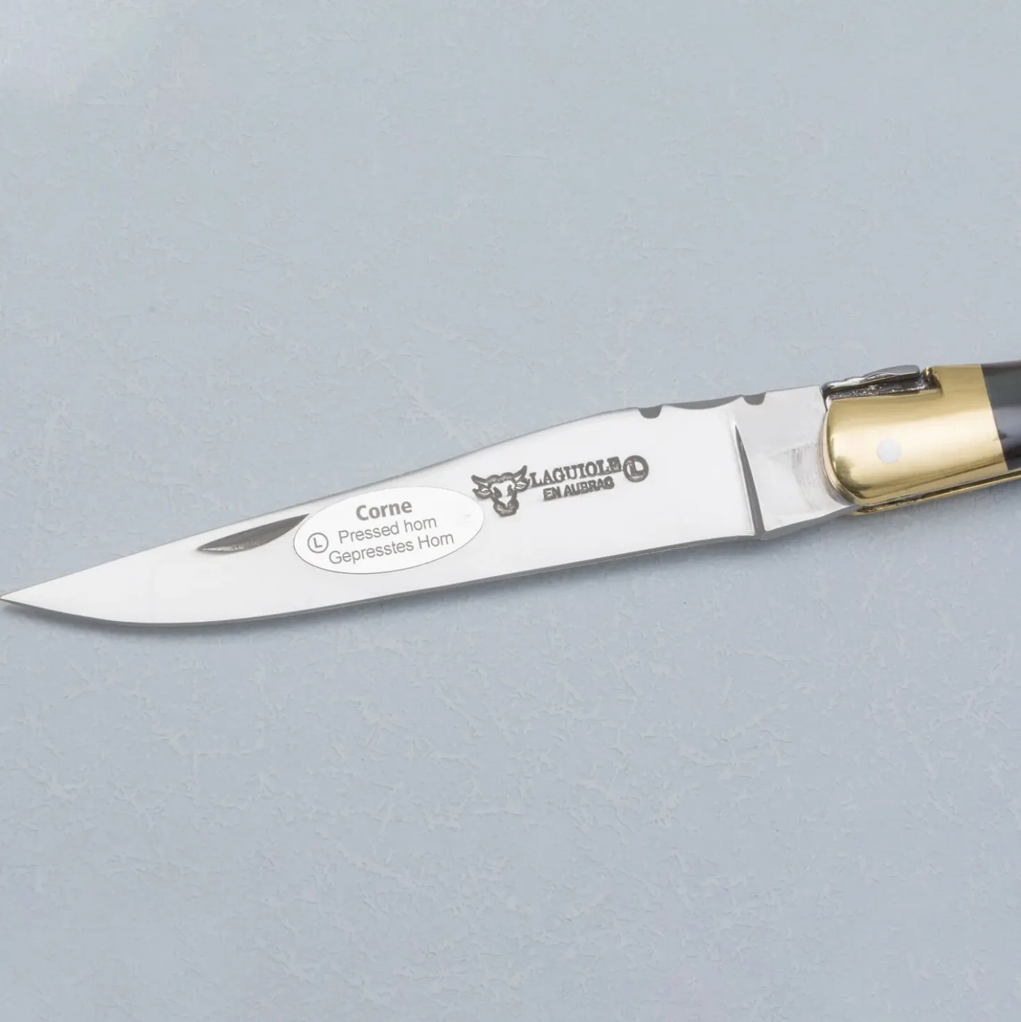 Laguiole en Aubrac Classic Zakmes Hoorn Zwart 12 cm