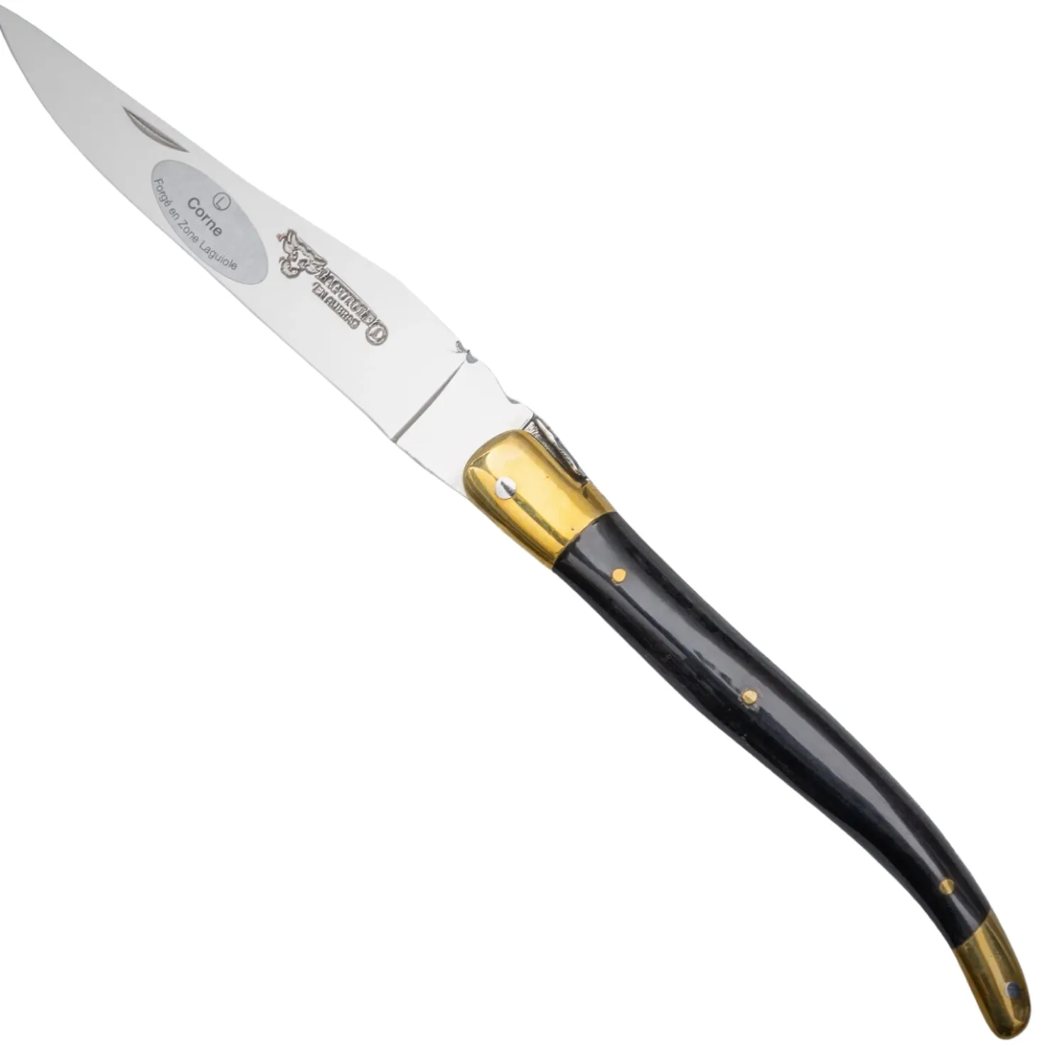 Laguiole en Aubrac Classic Zakmes Hoorn Zwart 12 cm