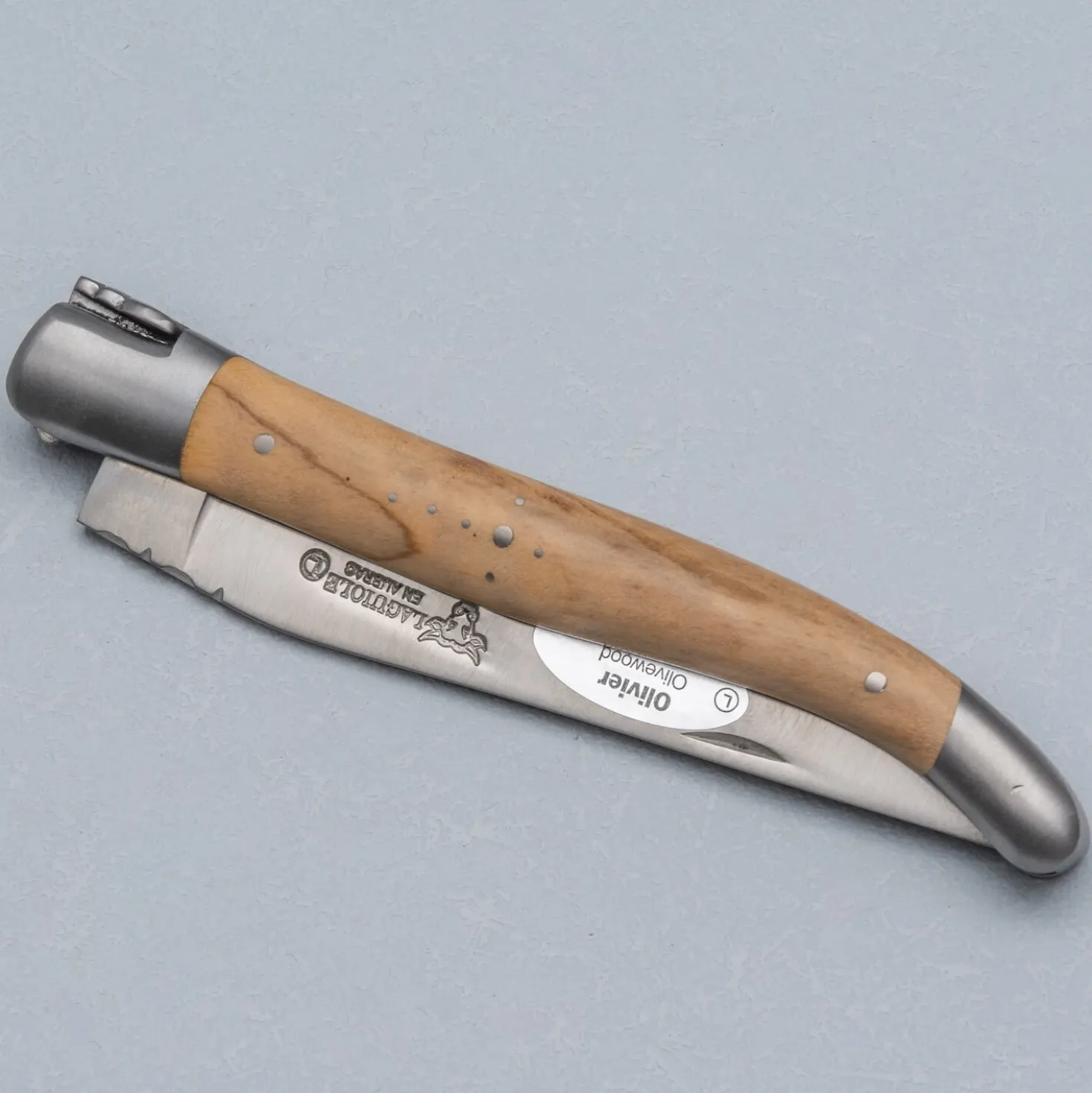 Laguiole en Aubrac Classic Zakmes Olijfhout 12 cm